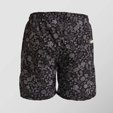 Ανδρικό μαγιό | σε μαύρη βάση με μικρό λευκό λαχούρι σχέδιο