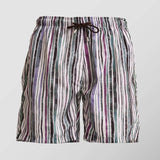 Ανδρικό μαγιό | σε γήινους τόνους με κάθετο ριγέ σχεδιασμό