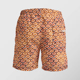 Ανδρικό μαγιό | σε χάλκινους τόνους με γεωμετρικό σχέδιο