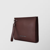 Quadrata | τσάντα χειρός σε καφέ απόχρωση