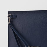 Quadrata | τσάντα χειρός σε μπλέ απόχρωση