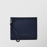 Quadrata | τσάντα χειρός σε μπλέ απόχρωση