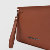 Quadrata | τσάντα χειρός σε ταμπά απόχρωση