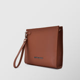 Quadrata | τσάντα χειρός σε ταμπά απόχρωση