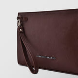 Quadrata | τσάντα χειρός σε καφέ απόχρωση