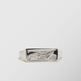 Δαχτυλίδι | απο ασήμι 925 με ανάγλυφο σχεδιασμό το χέρι του Αδάμ και του Θεού από το έργο " Η Δημιουργία "