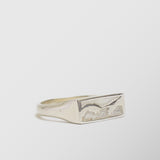 Δαχτυλίδι | απο ασήμι 925 με ανάγλυφο σχεδιασμό το χέρι του Αδάμ και του Θεού από το έργο " Η Δημιουργία "