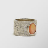 Δαχτυλίδι | απο ασήμι 925 με ανάγλυφο σχεδιασμό και πέτρα Mother of Pearl