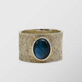 Δαχτυλίδι | απο ασήμι 925 με ανάγλυφο σχεδιασμό και πέτρα όστρακο αμπαλόνε