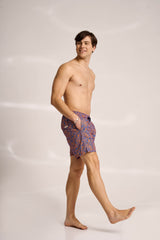 Ανδρικό μαγιό | σε μπλε και χάλκινη απόχρωση