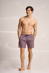 Ανδρικό μαγιό | σε μπλε και χάλκινη απόχρωση