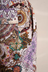 Ανδρικό μαγιό | σε γήινους τόνους με λαχούρι ρετρό σχέδιο