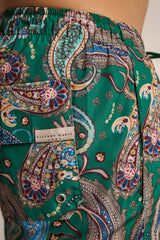 Ανδρικό μαγιό | σε πράσινη βάση με λαχούρι σχεδιασμό