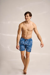 Ανδρικό μαγιό | σε μπλέ βάση με σχεδιασμό ψάρια