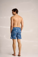 Ανδρικό μαγιό | σε μπλέ βάση με σχεδιασμό ψάρια