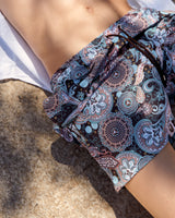 Ανδρικό μαγιό | σε γηίνους τόνους με λαχούρι σχεδιασμό