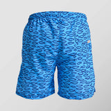 Ανδρικό μαγιό | σε μπλέ τόνους με σχέδιο ψαράκια