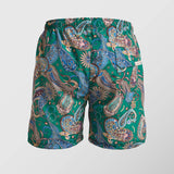 Ανδρικό μαγιό | σε πράσινη βάση με λαχούρι σχεδιασμό