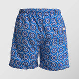 Ανδρικό μαγιό | σε μπλε τόνους με ρετρό επαναλαμβανόμενο σχέδιο