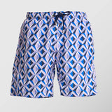 Ανδρικό μαγιό | σε μοβ απόχρωση με γεωμετρικό σχέδιο