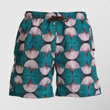 Ανδρικό μαγιό | σε πράσινη βάση με γεωμετρικό σχέδιο