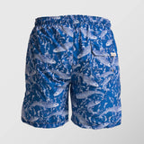 Ανδρικό μαγιό | σε μπλέ βάση με σχεδιασμό ψάρια