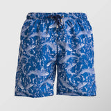 Ανδρικό μαγιό | σε μπλέ βάση με σχεδιασμό ψάρια