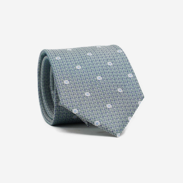 Μεταξωτή γραβάτα 7,5εκ σετ με μαντηλάκι