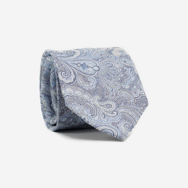 Μεταξωτή γραβάτα 7,5εκ με λαχούρι σχέδιο