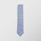 Στενή γραβάτα | σε σιέλ απόχρωση σέτ με μαντηλάκι