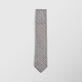 Στενή γραβάτα | σε γήινους τόνους σετ με μαντηλάκι