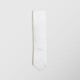 Στενή γραβάτα | 100% μετάξι σε λευκή απόχρωση
