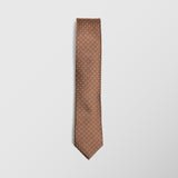 Στενή γραβάτα | σε χάλκινη απόχρωση με μικρό σχέδιο