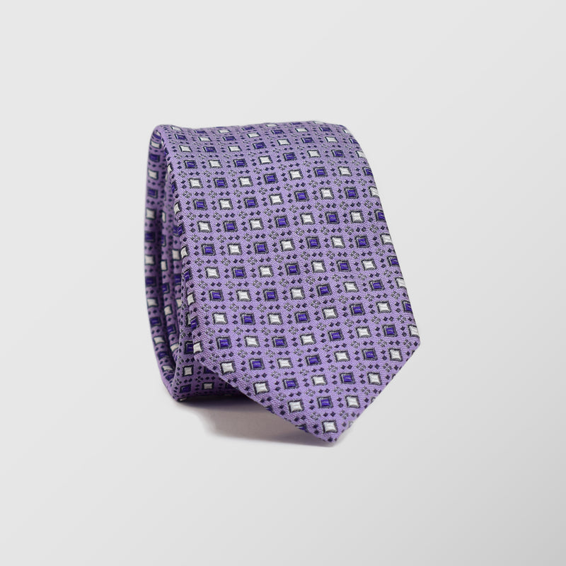 Στενή γραβάτα | σε σιελ βάση με μικρό σχέδιο