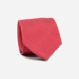 Φαρδιά γραβάτα | μεταξωτή σε κόκκινη  βάση με μικρό σχέδιο