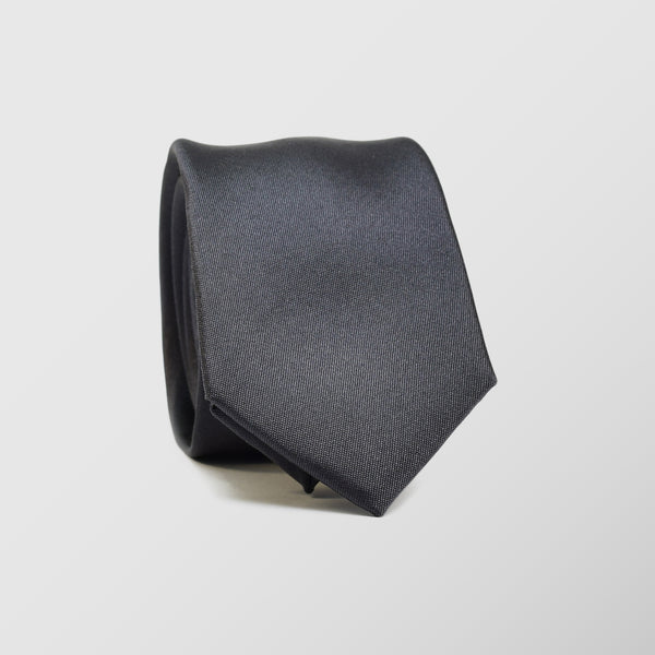 Στενή γραβάτα | 100% μετάξι σε γκρι απόχρωση