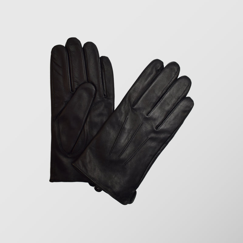 Ανδρικά Γάντια | δερμάτινα σε μαύρη απόχρωση