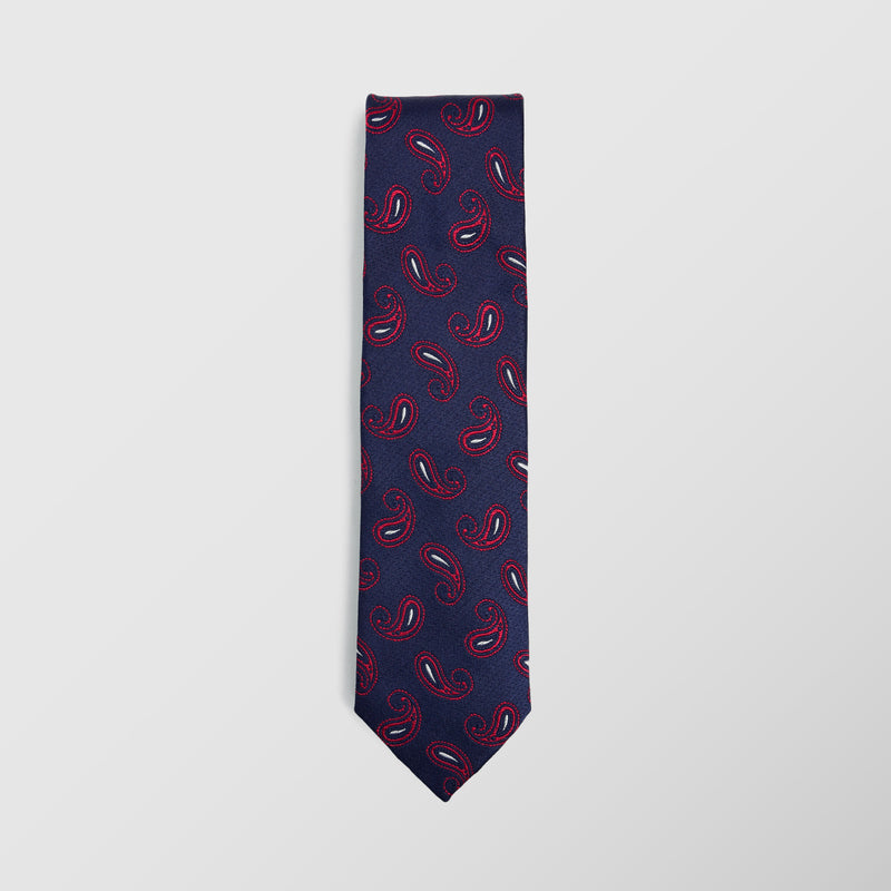 Φαρδιά γραβάτα | σε μπλε βάση σετ με μαντηλάκι