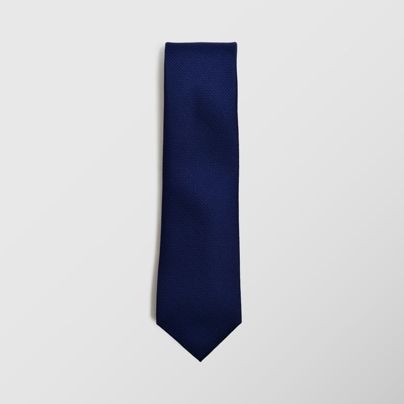 Φαρδιά γραβάτα | μεταξωτή σε μπλε απόχρωση με μικρό σχεδιασμό τόνο στο τόνο