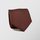 Φαρδιά γραβάτα | μεταξωτή σε ανοιχτή καφέ απόχρωση με μικρό σχεδιασμό τόνο στο τόνο