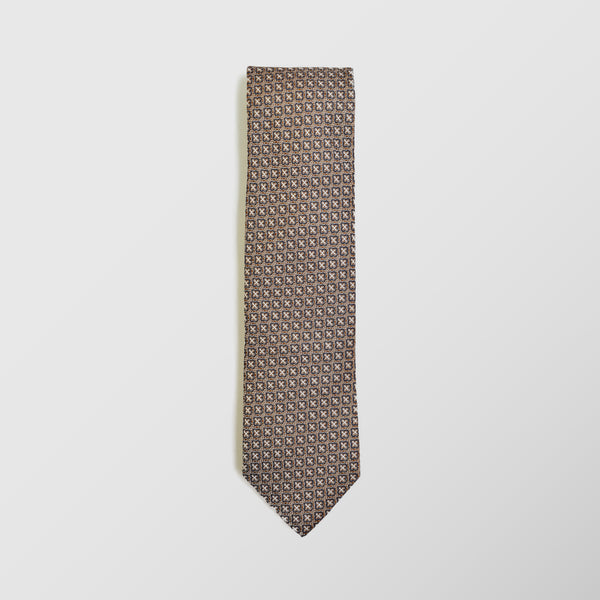 Φαρδιά γραβάτα | σε γηίνους τόνους με ρετρό σχεδιασμό