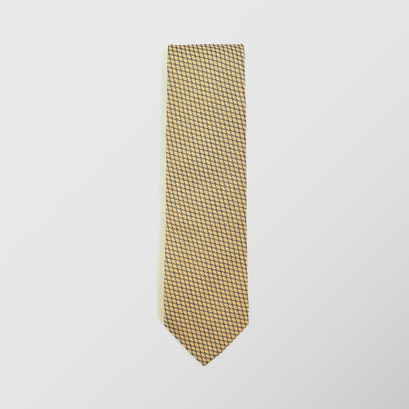 Φαρδιά γραβάτα | σε κίτρινη βάση με μικρό σχεδιασμό
