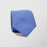 Φαρδιά γραβάτα | μονόχρωμη σε μπλε indigo απόχρωση με διαγώνιο ριγέ σχεδιασμό στην ύφανση