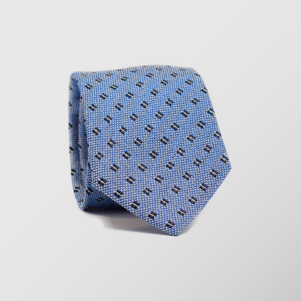 Φαρδιά γραβάτα | σε σιελ βάση με μικρό σχεδιασμό