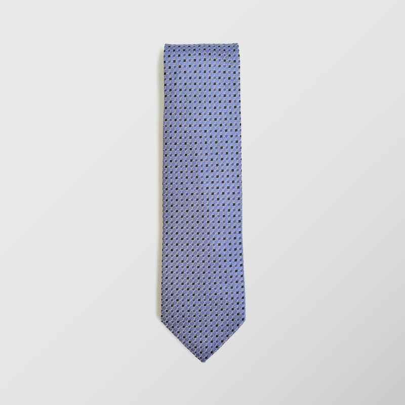 Φαρδιά γραβάτα | σε μπλε indigo βάση με μικρό σχεδιασμό