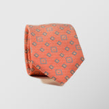 Φαρδιά γραβάτα | σε πορτοκαλί βάση με ρετρό σχεδιασμό