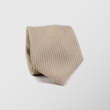 Φαρδιά γραβάτα | σε μπέζ απόχρωση σετ με μαντηλάκι