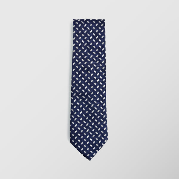 Φαρδιά γραβάτα | σε μπλέ βάση με ρετρό σχέδιο