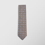 Φαρδιά γραβάτα | μπεζ με μικρό φλοράλ