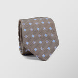 Φαρδιά γραβάτα | μπεζ με μικρό φλοράλ